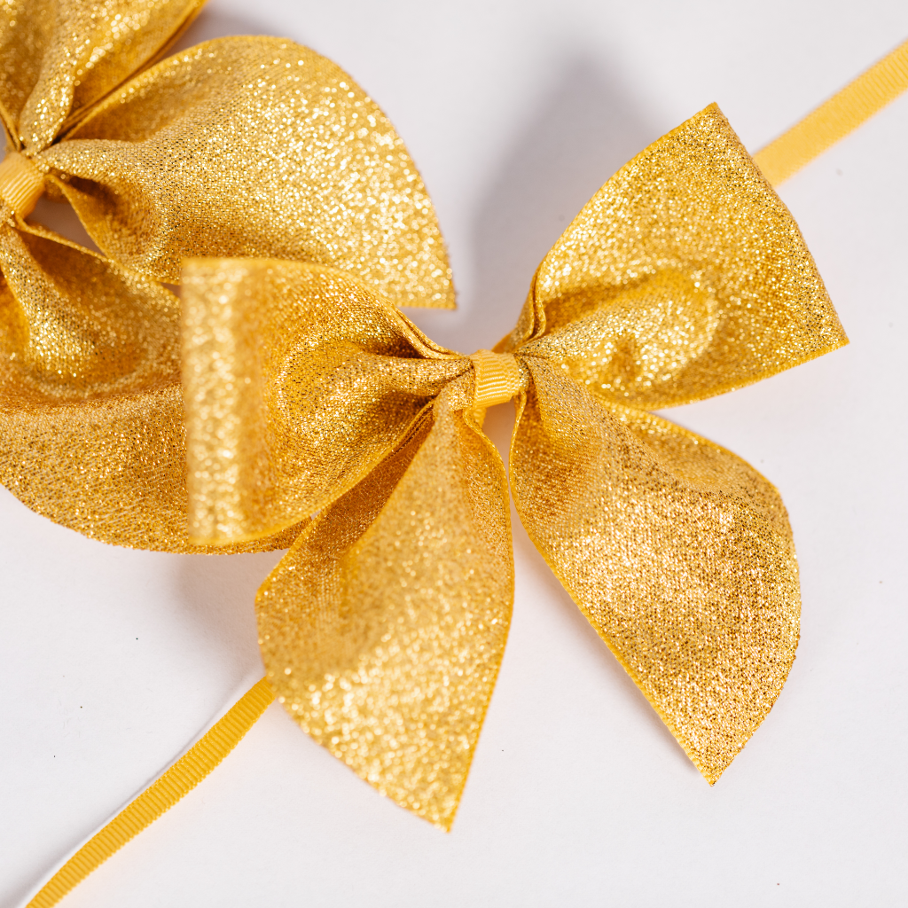 Gold Napkin Bows (Set of Two)